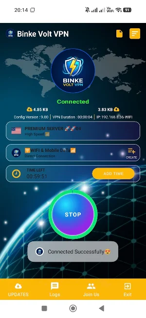 Binke Volt VPN Screenshot 0