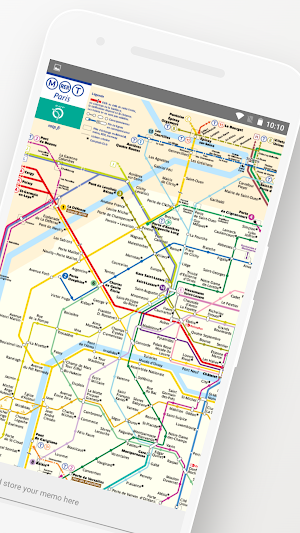 Paris Metro Train Map Offline Screenshot 1