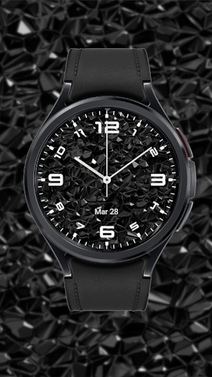Black Crystal Watch Face Screenshot 0