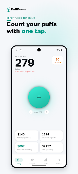 PuffDown: Vape Counter Screenshot 1