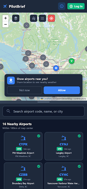 PilotBrief - Aviation Weather Screenshot 0