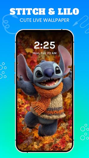 Stitch Cute Live Wallpaper HD Screenshot 2
