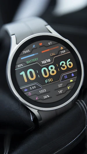 ZKin Watch Gray Dark Blocks Screenshot 3