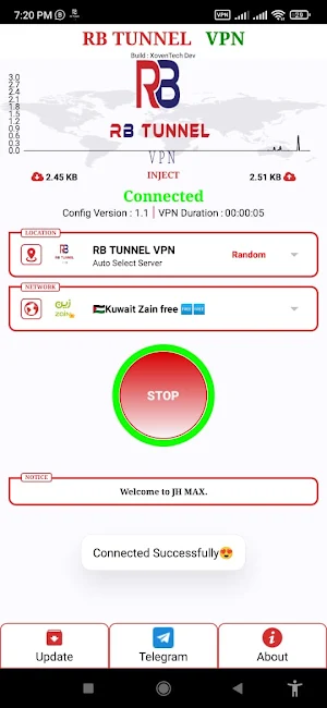 RB TUNNEL VPN Screenshot 0