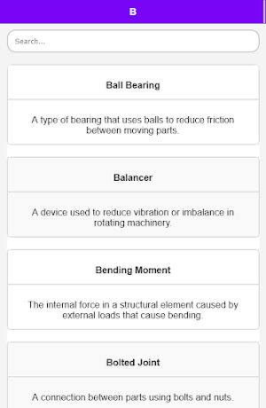 Mechanical Dictionary Screenshot 2
