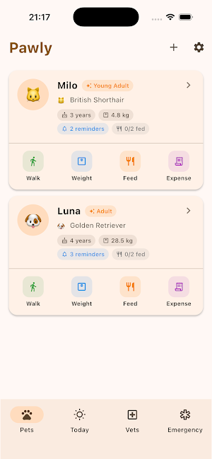 Pawly: Pet Care & Health Screenshot 0