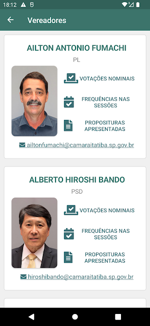 Câmara Municipal de Itatiba Screenshot 1