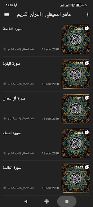 قرآن كامل بصوت ماهر المعيقلي Screenshot 3