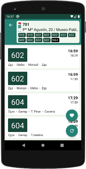 Zaragoza Bus Tranvia Cercanias Bizi Screenshot 3