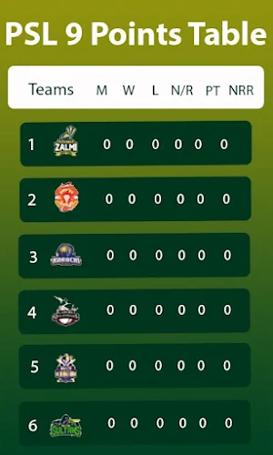 PSL 2024 Schedule & Fixture Screenshot 2