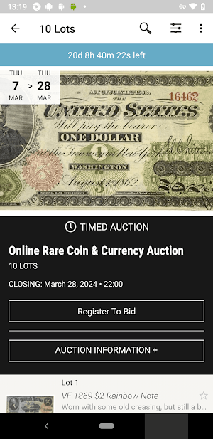 MintProducts Auctions Screenshot 1