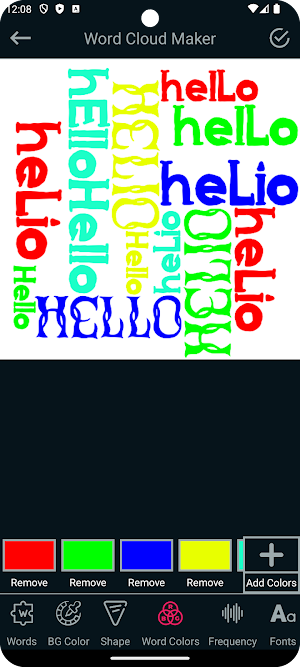 Word Cloud - Typo Effects Screenshot 2