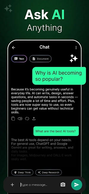 DeepChat: Ask AI Chat & Agent Screenshot 1