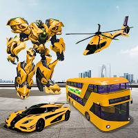 Bus Robot Game, Flying Police