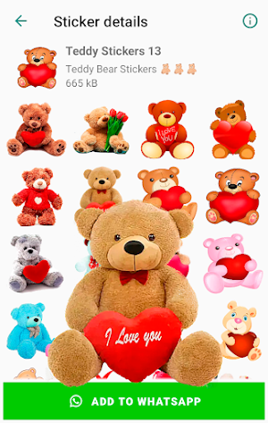 Teddy Bear Stickers for WhatsApp Screenshot 0