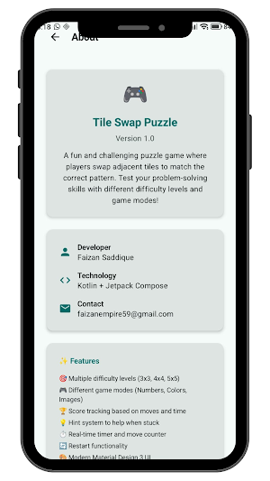 Tile Swap Screenshot 1