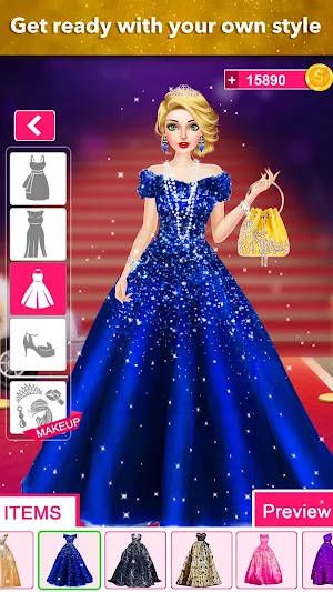 Model Fashion Red Carpet: Dress Up Game For Girls Screenshot 3
