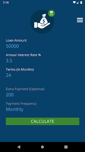 Loan Amortization Calculator Screenshot 0