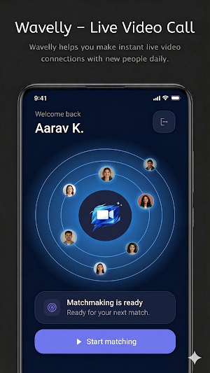 Wavelly – Live Video Call App Screenshot 0
