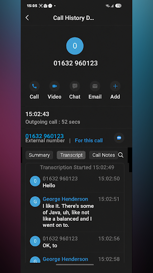 IPVoice Mobile App VoiceX Screenshot 1