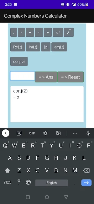 Complex Numbers Calculator Screenshot 3