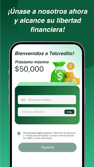 TelCredito-préstamo rápido Screenshot 1
