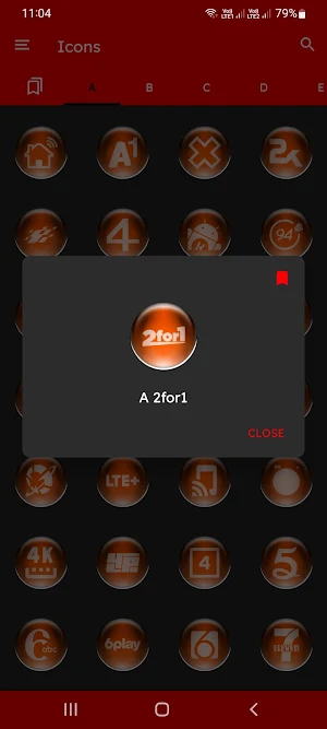 Orange Pixl Glass Icon Pack Screenshot 3