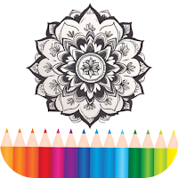 Mandala Coloring Book Art Lake