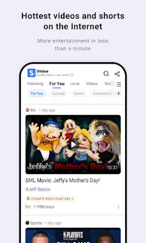 SValue-Quality News, Less Junk Screenshot 3