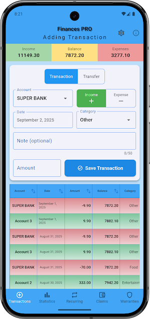 Finances PRO Screenshot 1
