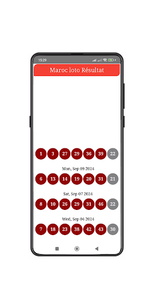 Maroc loto résultat Screenshot 2