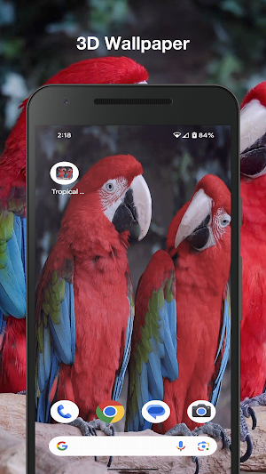 Tropical Birds Live Wallpaper Screenshot 0