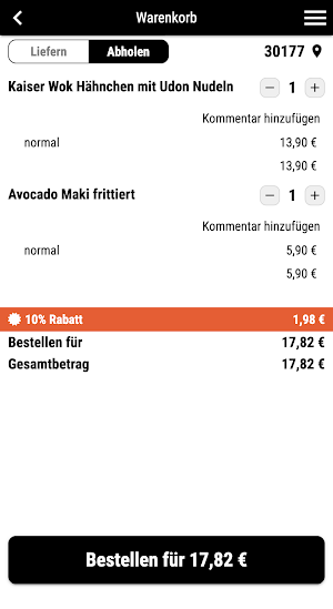 Sushi Kaiser Hannover Screenshot 1
