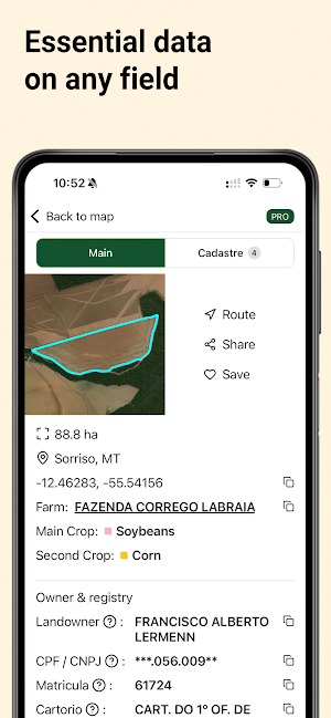 BuscAreas: Brazil Agro Map Screenshot 1