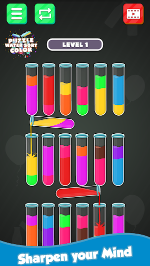 Water Sortpuz Color Puzzle Screenshot 1