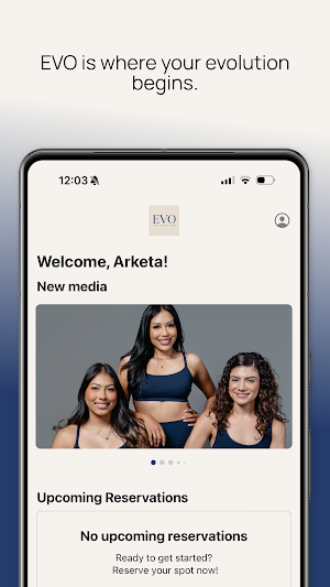 EVO STUDIO APP Screenshot 1