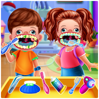 Twins Baby Dental Care Games