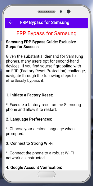 Any Samsung FRP Unlock Guide Screenshot 2
