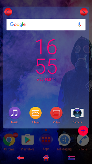 human and smoke | Xperia™ Theme Screenshot 3