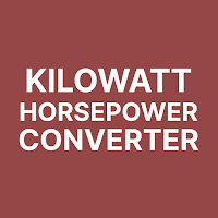 KW to HP Calculator