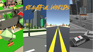 Road Rage – Car Crash City Endless Runner Racing Screenshot 1