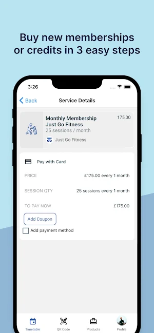 Just Go Fitness Screenshot 1