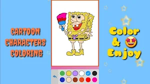 Cartoon coloring for kids Screenshot 0