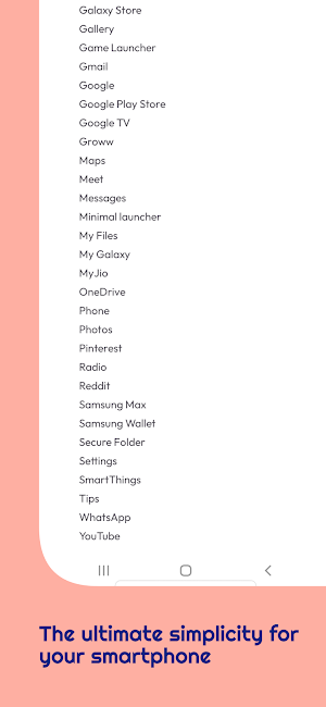 Minimal launcher Screenshot 1