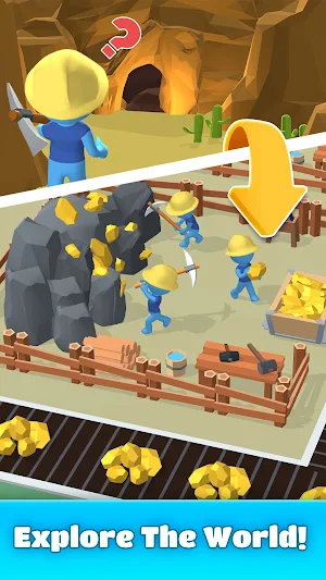 Idle Gold Island-Mining tycoon Screenshot 0