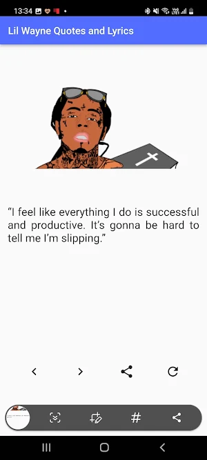 Lil Wayne Quotes and Lyrics Screenshot 0