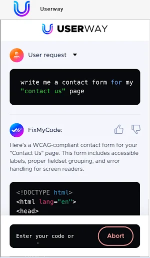 Userway: Coding Companion Screenshot 3