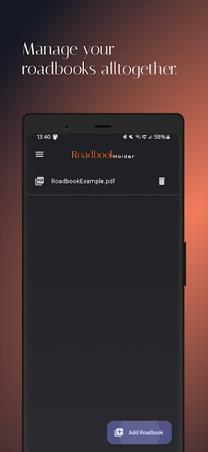 Roadbook Holder Screenshot 1