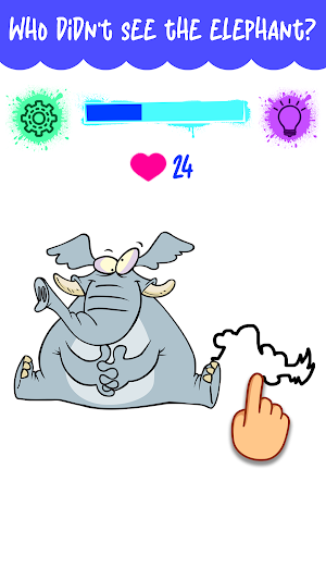 Draw one part - Fun drawing Screenshot 1