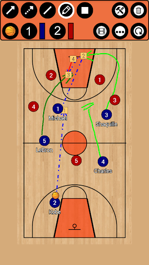 Basketball Tactic Board Screenshot 0